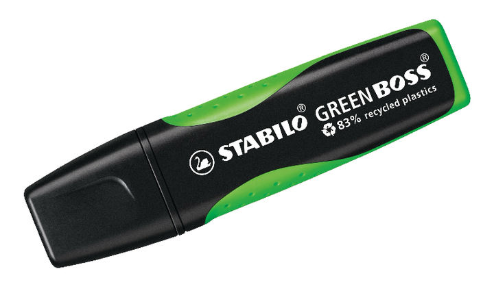 Eco-Friendly Highlighter - STABILO GREEN BOSS - Assorted Pack Sizes and Colours