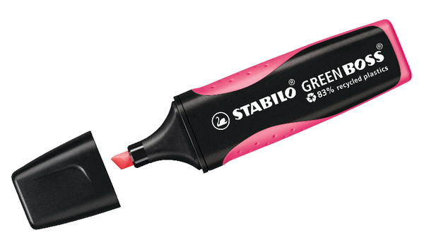 Eco-Friendly Highlighter - STABILO GREEN BOSS - Assorted Pack Sizes and Colours