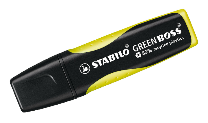 Eco-Friendly Highlighter - STABILO GREEN BOSS - Assorted Pack Sizes and Colours