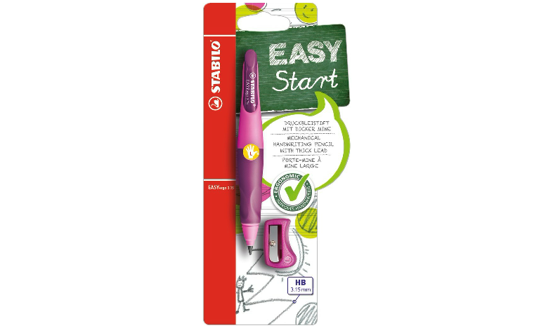 Ergonomic Mechanical Pencil - STABILO EASYergo 3.15 + Sharpener - Assorted Sizes and Colours
