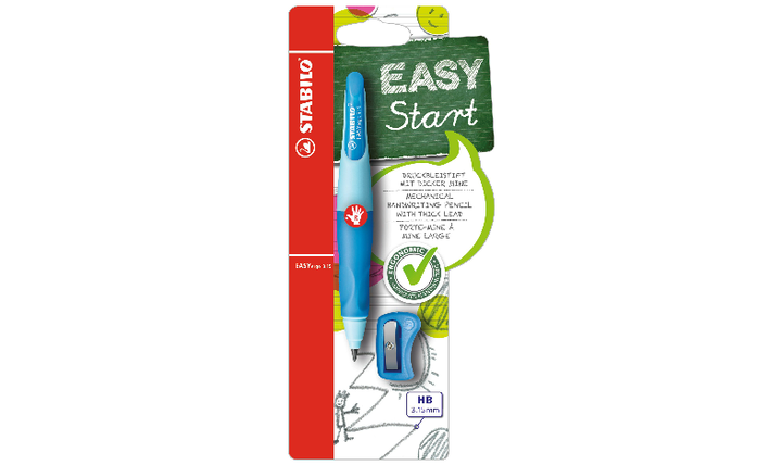 Ergonomic Mechanical Pencil - STABILO EASYergo 3.15 + Sharpener - Assorted Sizes and Colours