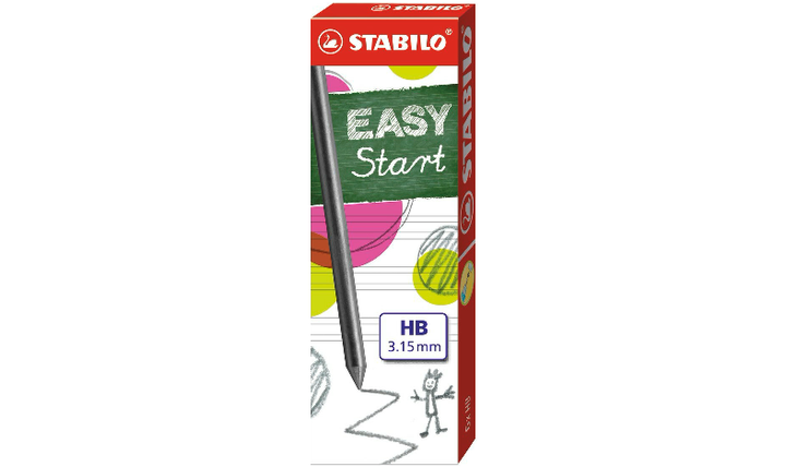 Ergonomic Mechanical Pencil - STABILO EASYergo 3.15 Refill Leads - Box of 6 - HB