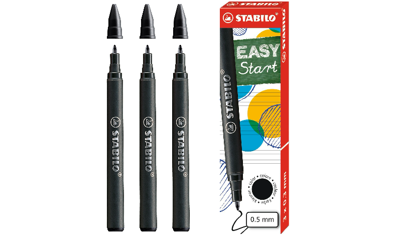 Ergonomic Rollerball - STABILO EASYoriginal Refills - Pack of 3 - Assorted Colours