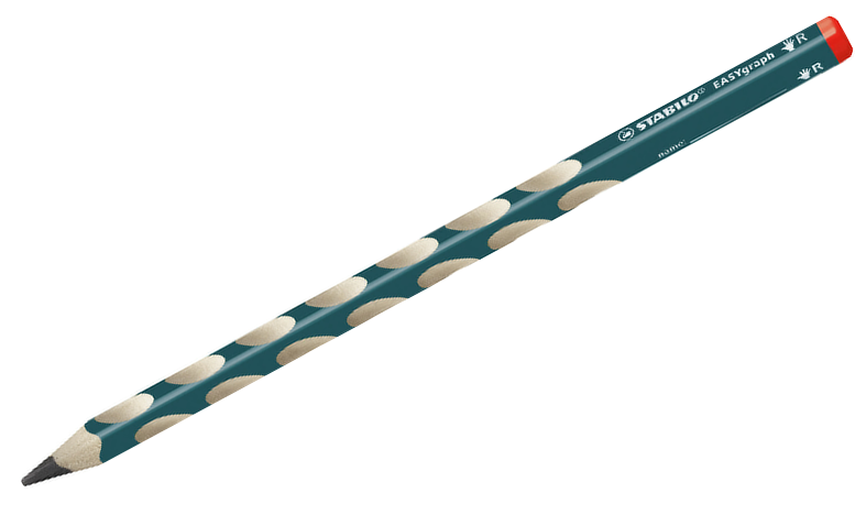 Ergonomic Graphite Pencil - STABILO EASYgraph - Classpack of 48 - 8 x Left-Handed and 40 x Right-Handed - Assorted Colours - HB