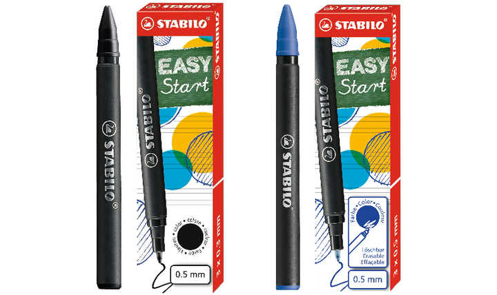 Ergonomic Rollerball - STABILO EASYoriginal Refills - Pack of 3 - Assorted Colours