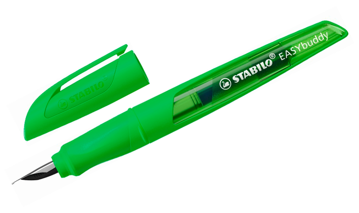 Ergonomic School Fountain Pen - STABILO EASYbuddy Neon - Assorted Colours and Nibs