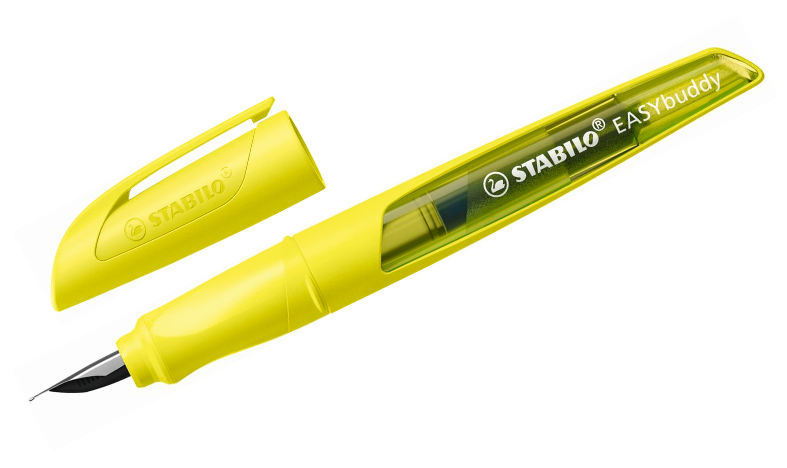 Ergonomic School Fountain Pen - STABILO EASYbuddy Neon - Assorted Colours and Nibs