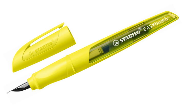 Ergonomic School Fountain Pen - STABILO EASYbuddy Neon - Assorted Colours and Nibs