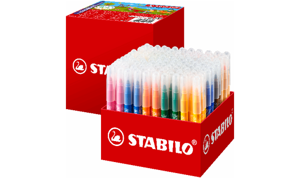 Extra-Thick Fibre-Tip Pen - STABILO power max - Classpack of 140 - Assorted Colours