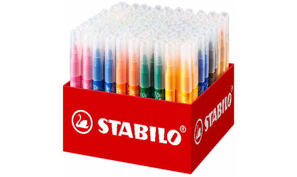 Extra-Thick Fibre-Tip Pen - STABILO power max - Classpack of 140 - Assorted Colours