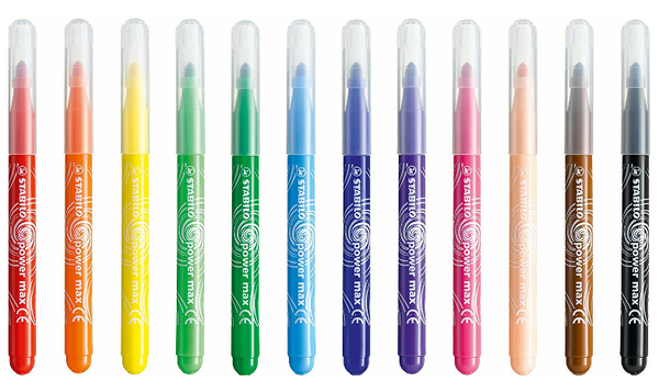 Extra-Thick Fibre-Tip Pen - STABILO power max - Classpack of 96 - Assorted Colours