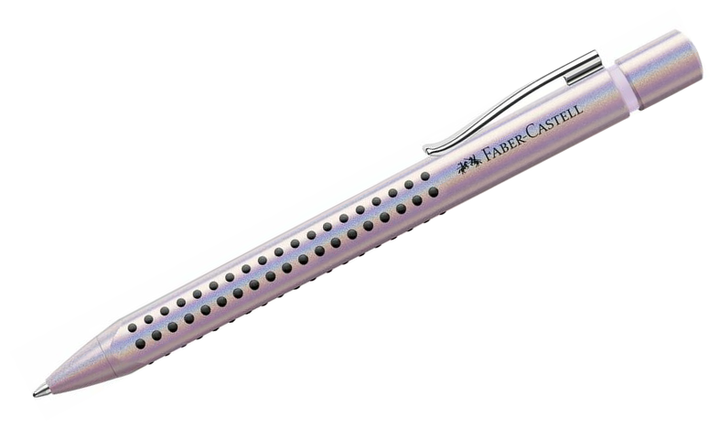 Faber-Castell Grip Edition Glam Fountain and Ballpoint Pen Set Pearl