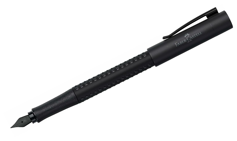 Faber-Castell Grip Fountain Pen and Ballpoint Set Limited Edition All Black