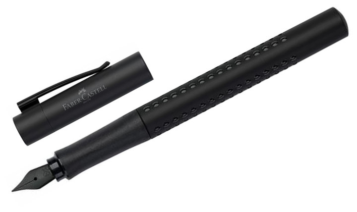 Faber-Castell Grip Fountain Pen and Ballpoint Set Limited Edition All Black