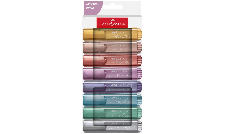 Faber-Castell Highlighter Textliner 46 Metallic Wallet of 8
