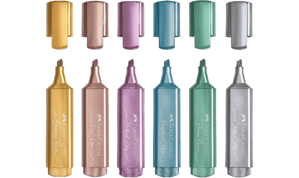 Faber-Castell Highlighter Textliner 46 Metallic Wallet of 6