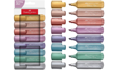 Faber-Castell Highlighter Textliner 46 Metallic Wallet of 8