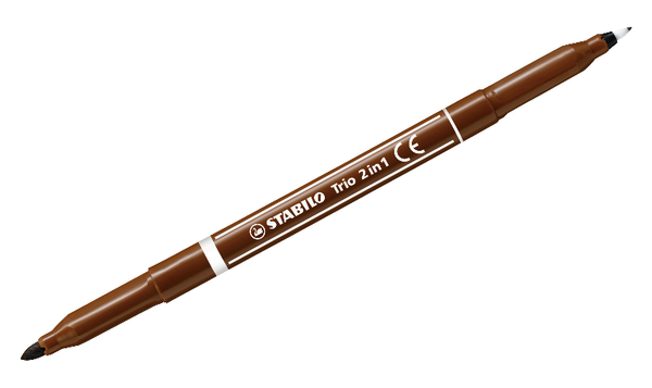Fibre-Tip Pen and Fineliner - STABILO Trio 2 in 1 - Assorted Pack Sizes & Colours
