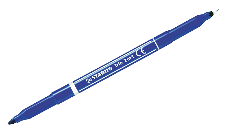 Fibre-Tip Pen and Fineliner - STABILO Trio 2 in 1 - Assorted Pack Sizes &amp; Colours