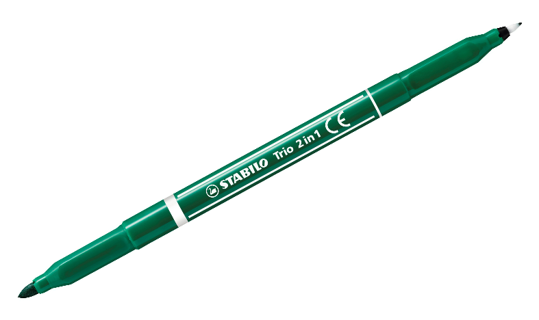 Fibre-Tip Pen and Fineliner - STABILO Trio 2 in 1 - Assorted Pack Sizes &amp; Colours