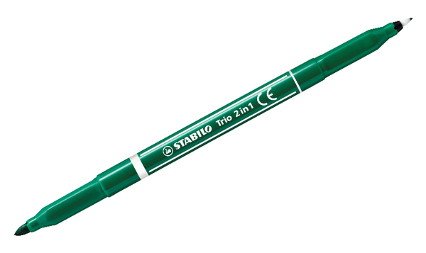 Fibre-Tip Pen and Fineliner - STABILO Trio 2 in 1 - Assorted Pack Sizes & Colours