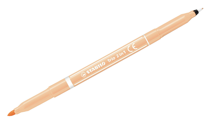 Fibre-Tip Pen and Fineliner - STABILO Trio 2 in 1 - Assorted Pack Sizes &amp; Colours