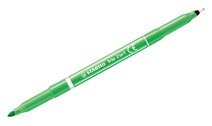 Fibre-Tip Pen and Fineliner - STABILO Trio 2 in 1 - Assorted Pack Sizes &amp; Colours