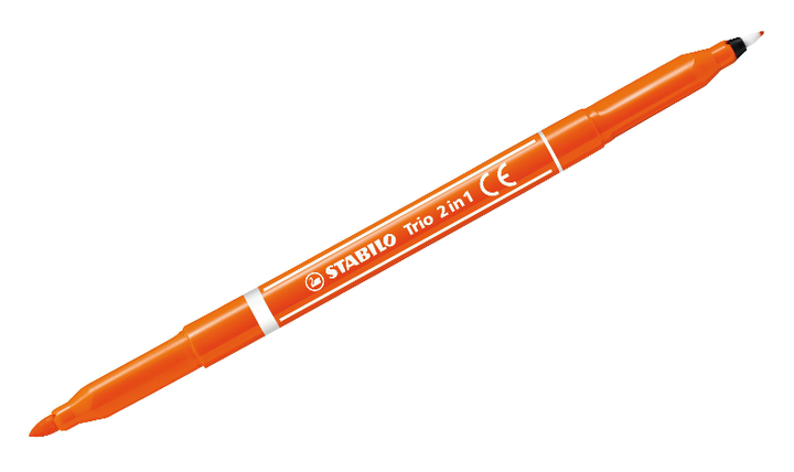 Fibre-Tip Pen and Fineliner - STABILO Trio 2 in 1 - Assorted Pack Sizes &amp; Colours