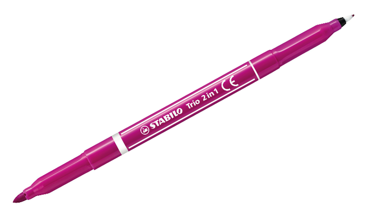 Fibre-Tip Pen and Fineliner - STABILO Trio 2 in 1 - Assorted Pack Sizes &amp; Colours