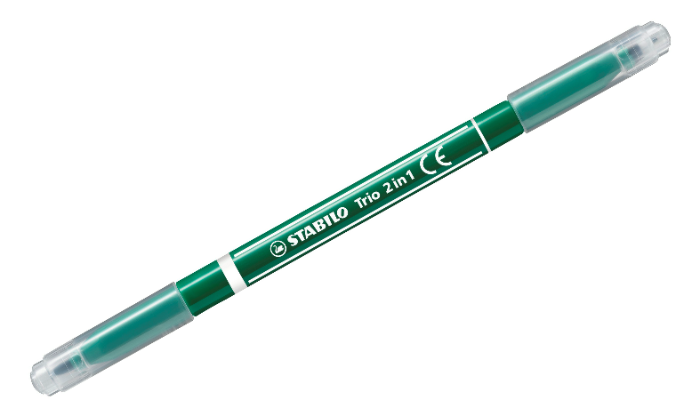 Fibre-Tip Pen and Fineliner - STABILO Trio 2 in 1 - Assorted Pack Sizes &amp; Colours
