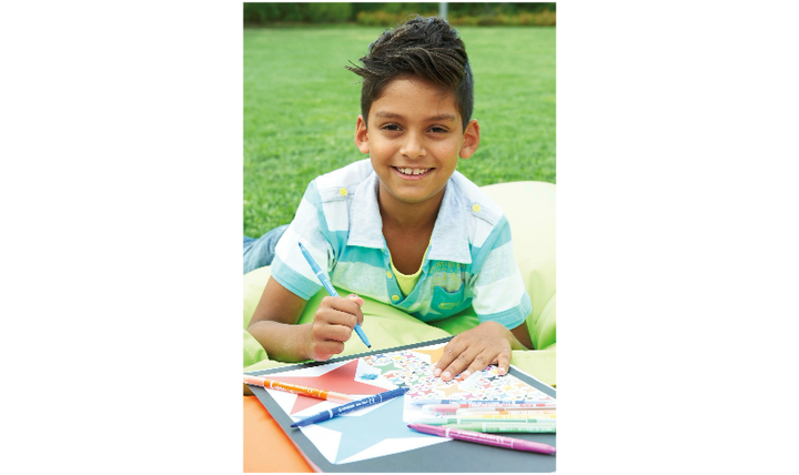 Fibre-Tip Pen and Fineliner - STABILO Trio 2 in 1 - Pack of 10 - Assorted Colours