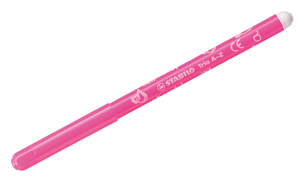 Fibre-Tip Pen with Triangular Grip Zone - STABILO Trio A-Z - Pack of 24 - Assorted Colours including 4 Neon Colours