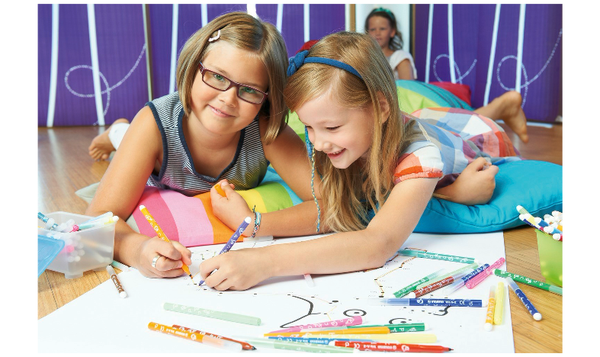 Fibre-Tip Pen with Triangular Grip Zone - STABILO Trio A-Z - Classpack of 144 - Assorted Colours