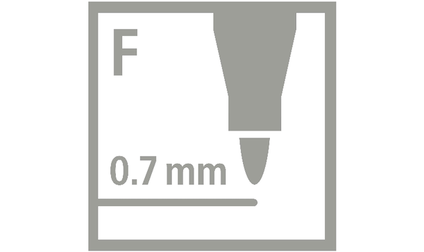 Fibre-Tip Pen with Triangular Grip Zone - STABILO Trio A-Z - Pack of 18 - Assorted Colours including 3 Neon Colours