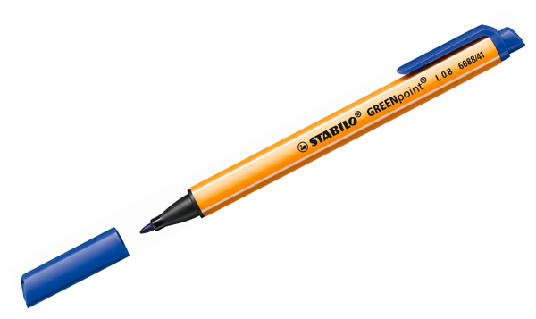Fibre-Tip Sign Pen - STABILO GREENpoint - Assorted Pack Sizes & Colours