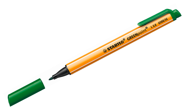 Fibre-Tip Sign Pen - STABILO GREENpoint - Assorted Pack Sizes & Colours ...