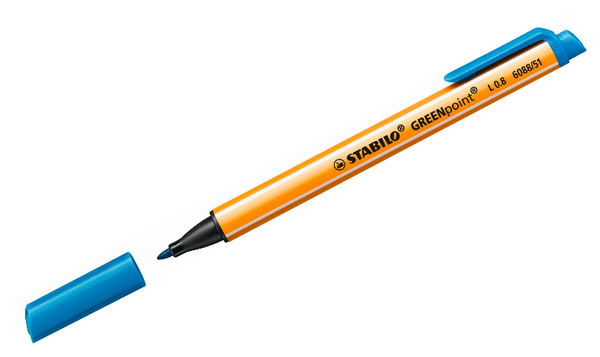Fibre-Tip Sign Pen - STABILO GREENpoint - Assorted Pack Sizes & Colours