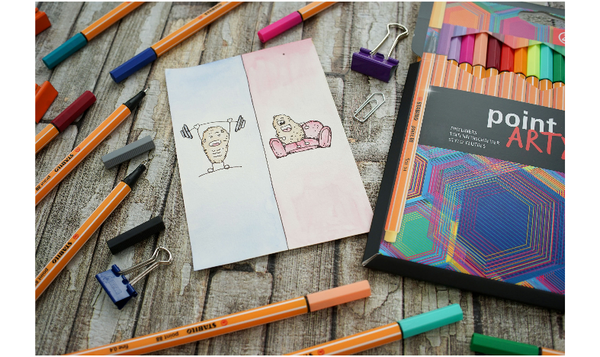 Fineliner - STABILO point 88 - ARTY - Pack of 18 - Assorted Colours