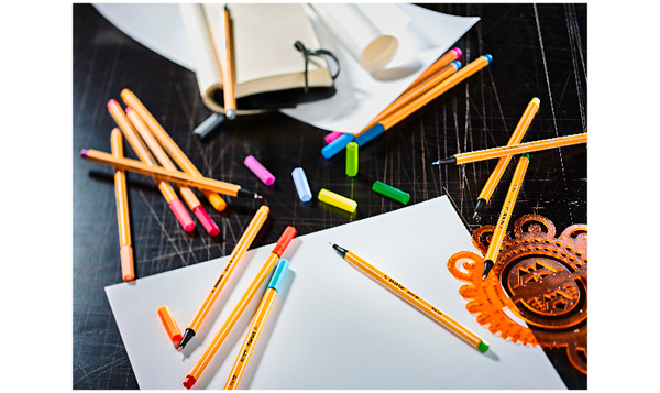 Fineliner - STABILO point 88 - ARTY - Tin of 66 - Assorted Colours