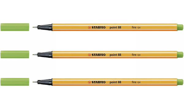 Fineliner - STABILO point 88 - Assorted Colours - Packs of 3