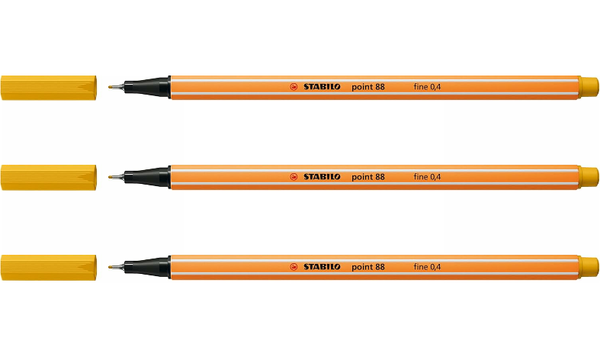 Fineliner - STABILO point 88 - Assorted Colours - Packs of 3