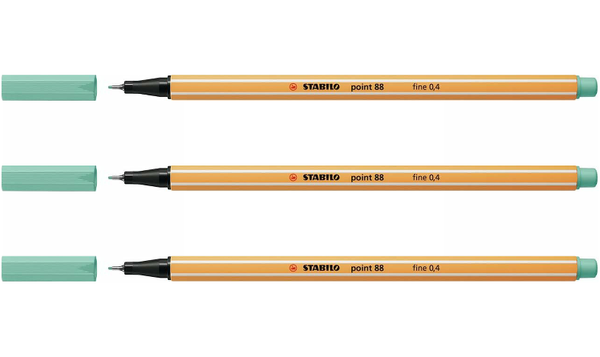 Fineliner - STABILO point 88 - Assorted Colours - Packs of 3