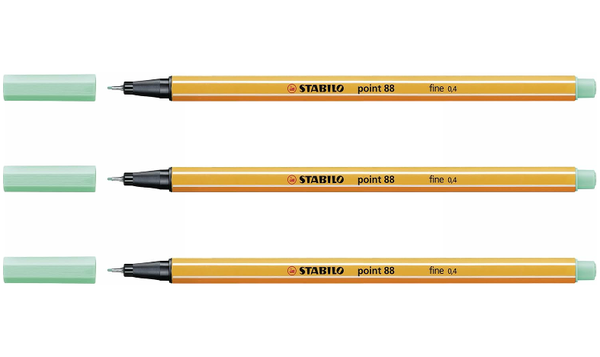 Fineliner - STABILO point 88 - Assorted Colours - Packs of 3