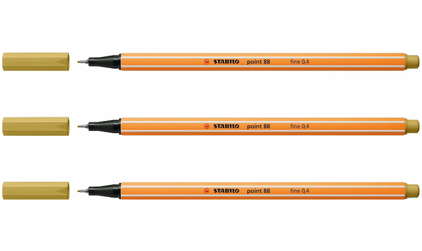 Fineliner - STABILO point 88 - Assorted Colours - Packs of 3