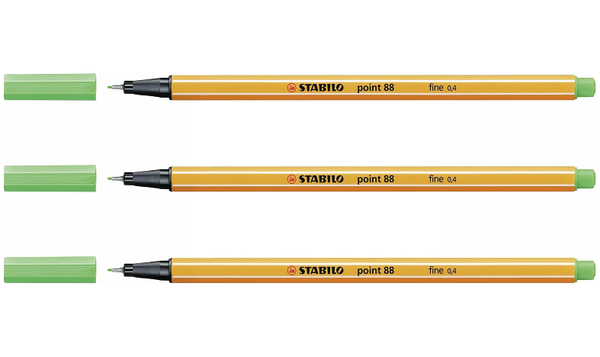 Fineliner - STABILO point 88 - Assorted Colours - Packs of 3