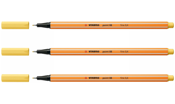 Fineliner - STABILO point 88 - Assorted Colours - Packs of 3