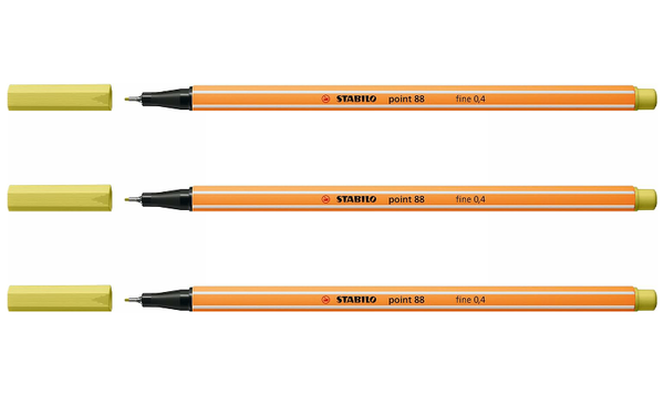 Fineliner - STABILO point 88 - Assorted Colours - Packs of 3