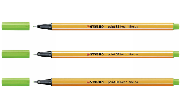 Fineliner - STABILO point 88 - Assorted Colours - Packs of 3