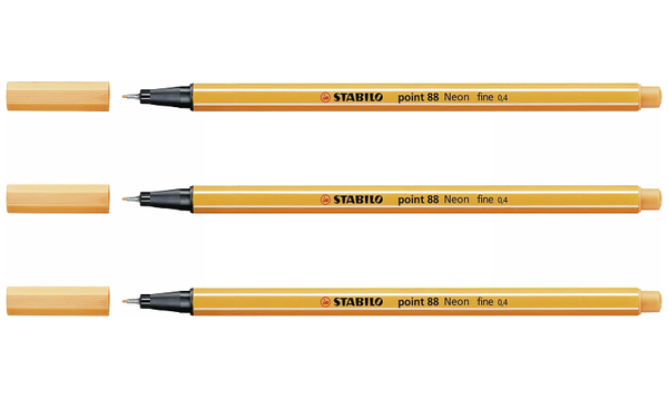 Fineliner - STABILO point 88 - Assorted Colours - Packs of 3