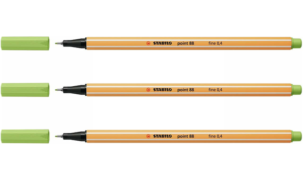 Fineliner - STABILO point 88 - Assorted Colours - Packs of 3